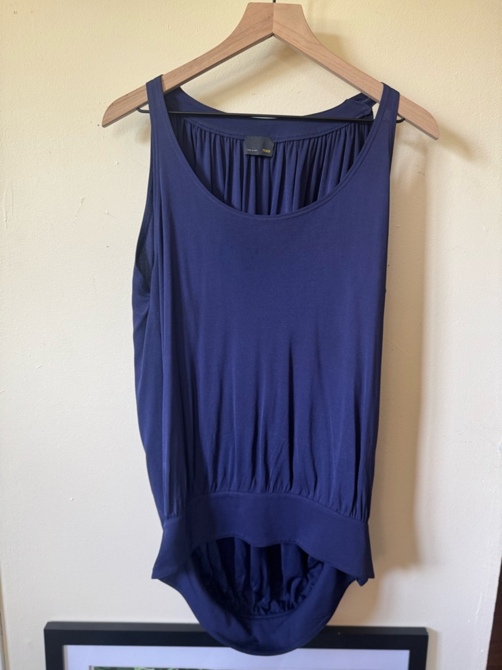 FENDI PURPLE SCOOP NECK TANK TOP SIZE IT 40 / US MEDIUM - Picture 2 of 5